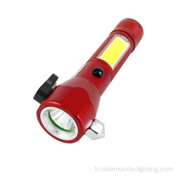 Hammer de sécurité 450 lumens imperméable à LED Torche Lampe de poche